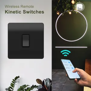 Smart Self Powered Tuya 6 Gang Wi-Fi Weiß Zwei Push Dyi Wifi Home Wand Strom Haupthaus Aus Kein natürlicher 3-Chip-Lichtschalter