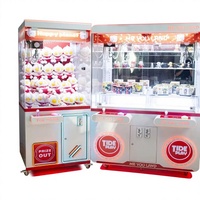 Vente en gros usine : Grande machine à griffes de type distributeur de peluches, 1 joueur, construction métal et plastique, compatible 110V/220V