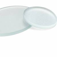 Diffuseur de lumière en verre trempé dépoli sur mesure de 3 mm, résistant aux hautes températures pour luminaire LED