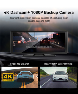 Reproductor de DVD inalámbrico estéreo para coche con pantalla táctil IPS 4K de 9 pulgadas con Bluetooth 5,0 CarPlay y Android Auto ajuste Universal para coche pequeño - Product Image 5