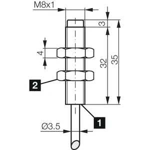 DCC08M2.5PSLK/5MPUR Sensor de proximidad Producto de alta precisión para aplicaciones de detección - Product Image 2