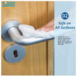 Biokleen – grand rouleau de lingettes de gymnastique personnalisées, 800 feuilles/rouleau, refermables, biodégradables, désinfectantes, humides, recharge - Product Image 6