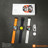 Jam Tangan Pintar AI Watch 2 GPS Sport dengan Pelacakan Rute, Kompas, SOS, Oksigen, Suhu, Monitor Detak Jantung, Layar AMOLED 1,99 inci, IP68, ChatGPT