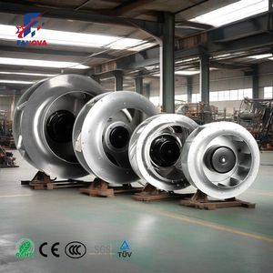 Fanova 310mm Alta Eficiência 24v 48v Rotor Externo De Alumínio Impulsor Cozinha Hood Backward Ventiladores Centrífugos - Product Image 2
