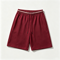 Shorts unis épais à cordon de serrage pour homme – Coupe décontractée, style streetwear estival – Vente en gros