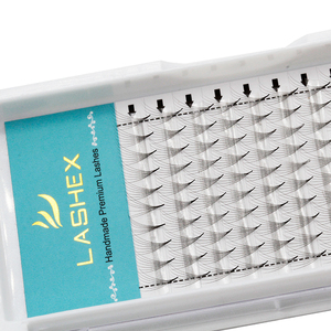 Lucky Lash — Extensions <span class=keywords><strong>de</strong></span> <span class=keywords><strong>cils</strong></span> 5D à tige courte, Fans préfabriqués, <span class=keywords><strong>Volume</strong></span> <span class=keywords><strong>russe</strong></span>, étiquette privée, 0.05mm - Product Image 1
