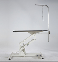 Table de toilettage pour animaux de compagnie en acier inoxydable et fer, à levage électrique et alimentation par batterie, avec bras rotatif, faible bruit, facile à utiliser, sûre YM-D005