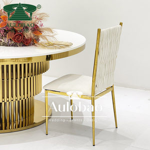 Exquisite <b>Dining</b> Furniture <b>Velvet</b> Woven Modern Stainless Steel <b>Dining</b> Banquet <b>Chair</b> - Product Image 6