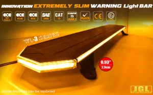 September Best Deals Ambulance Blinker Aluminum Alloy Cover LED Warning Light Bar 204 Watts Strobe Lights