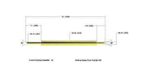 Sonde de <span class=keywords><strong>test</strong></span> à ressort CY 018A-FB-5.7-1, sonde de <span class=keywords><strong>test</strong></span> à double tête plaquée or, sonde de contact métallique haute précision - Product Image 6