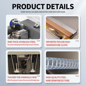 آلة تغليف فراغي أوتوماتيكية تجارية <span class=keywords><strong>DZ</strong></span>-300 كونبا للحوم والأطعمة في غرفة واحدة - Product Image 4