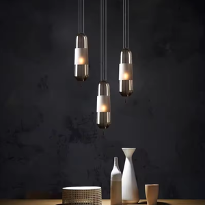 Zeal Lighting Art Petite Lampe Suspendue à Tête Unique Verre Gris Fumé Ambre pour Lustres de Salle à Manger et Lampes Suspendues - Product Image 6