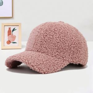 Gorras de Béisbol de Invierno 100% Poliéster, Cálidas y Gruesas, con Forro Polar Sólido y Felpa, Imitación Lana de Cordero - Product Image 4