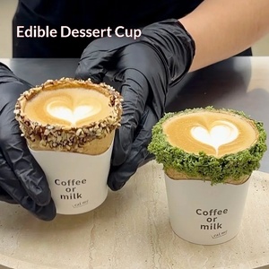 Coupelles à café comestibles en gaufre, capacité 180 ml, boîte de 24 pièces pour glaces, desserts, cafés et fêtes - Product Image 5