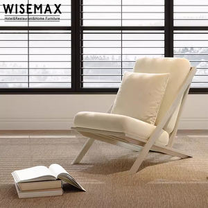 WISEMAX Modern oturma odası püsküllü vurgu sandalye silbles kumaş terlik kol sandalye oturma odası rahat kadife uzanmış şezlong - Product Image 2