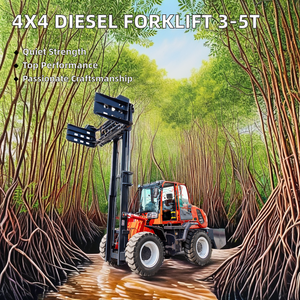 Capacité élevée 3.5 tonnes chariot élévateur diesel de grue de chariot élévateur de 4 tonnes pour le travail résistant - Product Image 2