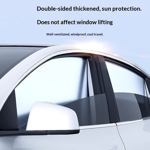 Parasol Magnético <span class=keywords><strong>para</strong></span> Ventana <span class=keywords><strong>de</strong></span> Coche, Color Plata Titanio, 10 Imanes, Protección UV y Aislamiento Térmico, Cortina <span class=keywords><strong>de</strong></span> Privacidad, Protector Lateral <span class=keywords><strong>para</strong></span> Ventana - Product Image 4