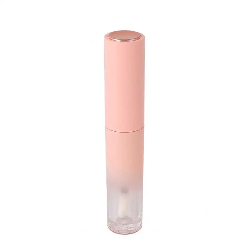 5 мл градиентная пустая пластиковая розовая пользовательская трубка для блеска для губ с палочками для блеска для губ упаковка
