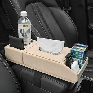 Boîte de rangement pour accoudoir de voiture avec porte-gobelet couvercle de boîte de console d'accoudoir universel - Product Image 2