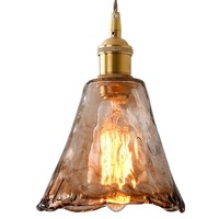 Lampe de style vintage pour la maison, le bar, le salon, style japonais, lampe de chevet créative, petite suspension en verre personnalisée, réglable