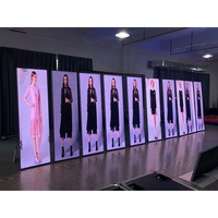 Créatif d'intérieur Led p10 P3, panneau d'affichage numérique miroir pour vitrine murale suspendue couleur, fabrication d'écran vidéo