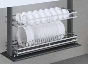 Cảm ứng chuyển đổi điện nhà bếp giá Thông Minh Món ăn giá điện kéo xuống Tủ tổ chức món ăn lưu trữ giá - Product Image 6