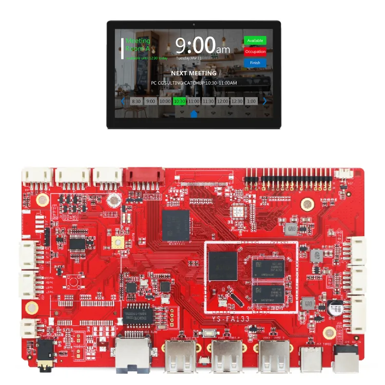 YS-FA133 produsen Allwinner A133 Board 2 + 16GB ARM Tablet pendidikan Android tertanam motherboard untuk Panel sentuh interaktif