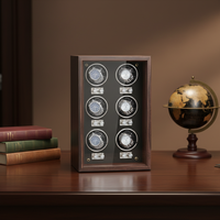 BLUETIDE 2025 <strong>Best</strong>-<strong>Selling</strong> <strong>Automatic</strong> Vertical Winding 6-Slot Eco-friendly Wood <strong>Watch</strong> <strong>Winder</strong> Mechanical <strong>Watch</strong> Box <strong>Watch</strong> Case
