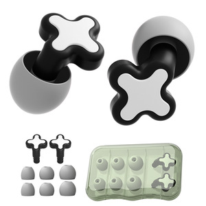 Bouchons d'oreille en silicone étanche pour la réduction <span class=keywords><strong>du</strong></span> <span class=keywords><strong>bruit</strong></span> <span class=keywords><strong>du</strong></span> sommeil et l'isolation sonore Conception pliable pour protéger l'audition - Product Image 6