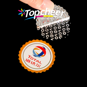 Mẫu miễn phí tùy chỉnh in ấn tự dính không thấm nước làm xáo trộn bằng chứng an Ninh Nhãn CuộN tùy chỉnh Bảo hành làm mất hiệu lực dán cho mỹ phẩm - Product Image 5