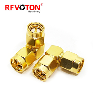 Nhà máy trực tiếp adapter <span class=keywords><strong>SMA</strong></span> Nam để <span class=keywords><strong>SMA</strong></span> nam cắm Macho góc bên phải ra 90 độ Coax RF <span class=keywords><strong>Coaxial</strong></span> Adapter đồng trục kết nối - Product Image 2
