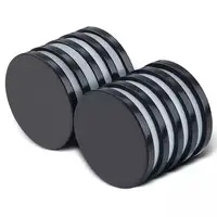 Disesuaikan Hitam Epoxy Dilapisi Magnet N35- N52 Neodymium Karet Dilapisi Magnet Disc Blok Magnet Berlapis Tanah Jarang Strip Magnetik