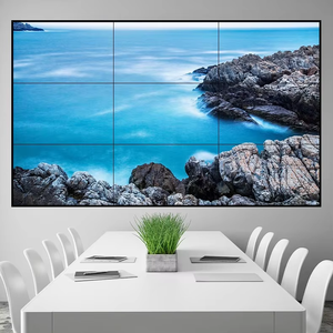 55 inch liền mạch LCD bức tường Video 3x3 màn hình cho bán lẻ trung tâm mua sắm tàu điện ngầm quảng cáo kỹ thuật số biển hiển thị - Product Image 1