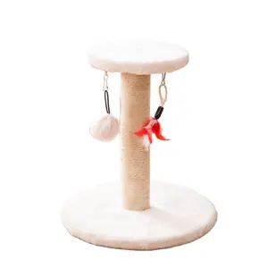 Kingtale Sisal grinding claws relieve boredom do not shed crumbs cat paw column pet cat small climbing frame