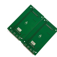Monarch SFTC-HCB-L-BO Panneau d'appel d'ascenseur moderne avec écran LCD noir/bleu, prise en charge du protocole universel pour hôtels et appartements