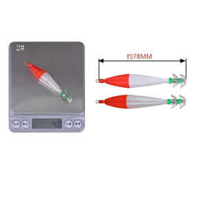 Pesca nocturna en el mar Camarón de madera Anzuelos de <span class=keywords><strong>calamar</strong></span> artificial Jigs de cebo Gancho doble Luminoso <span class=keywords><strong>Yamashita</strong></span> Squid Jig - Product Image 2