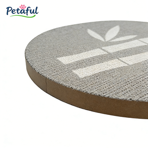 Op maat gemaakte duurzame moderne wandgemonteerde kattenkrabpaal met verticaal design, kartonnen verpakking, op maat gemaakte fotoprint, omkeerbare krabplank - Product Image 6