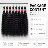 Extensions de cheveux synthétiques Jerry Curl Deep Wave, tissage de cheveux à tresser en bio-protein organique, mèches de fibres haute température