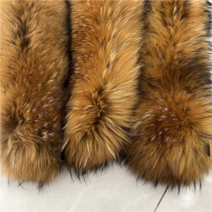 Collo di vera pelliccia di volpe capelli procione - Product Image 5