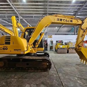 Mini-excavatrice d'occasion 6 tonnes PC60, mini-pelle sur chenilles haute performance pour travaux de terrassement - Product Image 6