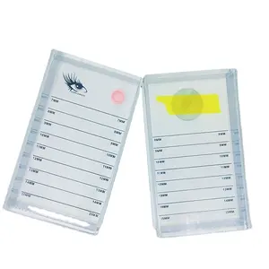 Eyelash Storage Box Organizer Transparent Box False Eyelashes Glue Pallet Holder Grafting Makeup Eye lash Display Container Box