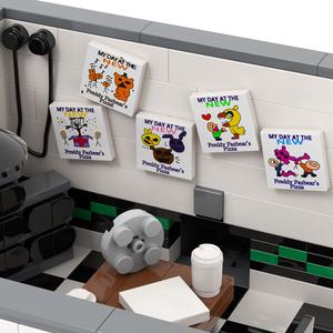 MOC1471 FNAF Oso de medianoche 2 Oficina sin figuras de acción bloques de construcción figuras juegos ladrillos amigo juguetes 5 noches en <span class=keywords><strong>Freddy</strong></span> - Product Image 5