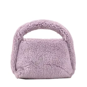 Lamm Einkaufstasche Plüsch taschen Nette Handtasche Damen handtaschen Mini Handtaschen Damen handtaschen Lieferanten femelle Totes