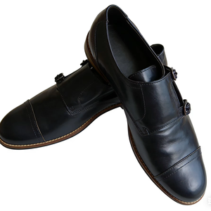 <b>Men's</b> Genuine Leather Monk Strap Shoes Uganda Fashion Business Casual Shoes Handmade Formal <b>Dress</b> Shoes for <b>Men</b> Uganda - Product Image 1