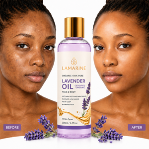 Aceite de Semillas de Lavanda Orgánico de Marca Privada, Aceite Esencial Puro para Masajes Corporales, Ayuda para Dormir, Anti-Manchas Oscuras, Hidratante para la Piel - Product Image 1