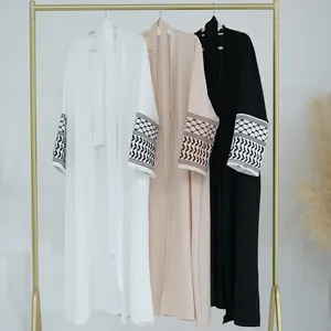 Loriya Tùy Chỉnh Palestinian Abaya Kufiyah Thiết Kế Thêu Cardigan Phụ Nữ Hồi Giáo Quần Áo Hot Bán Chất Lượng Cao Xu Hướng Abaya