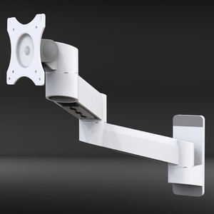 Bras <span class=keywords><strong>articulé</strong></span> pour moniteur Meisonic T8-WA02-W en alliage d'aluminium blanc, <span class=keywords><strong>support</strong></span> VESA, <span class=keywords><strong>support</strong></span> d'<span class=keywords><strong>écran</strong></span> d'ordinateur - Product Image 5