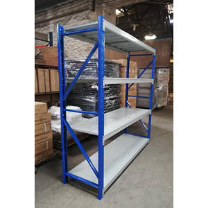 Sistema de Estanterías Metálicas Industriales Ajustables Sin Tornillos, de Alta Resistencia, con 4 Niveles y Recubrimiento en Polvo, para Almacenamiento en Garajes y Almacenes - Product Image 6