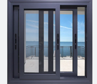 Ventanas de Aluminio con Aislamiento Térmico, Estilo Francés, para Casa o Villa, Marca Optima Custom Villa House Store, Ventana Panorámica Fija de Aluminio