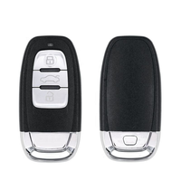 Coque de clé télécommande KEYDIY, style Audi Q5, coque de clé de voiture intelligente (3 boutons), matériau ABS, couleur noire